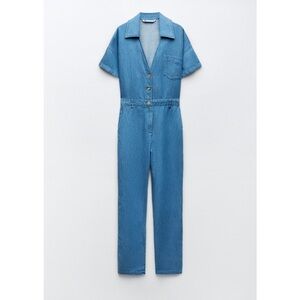 Zara Denim Romper